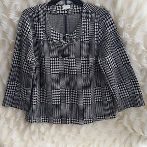 Houndstooth-like patterned jacket
